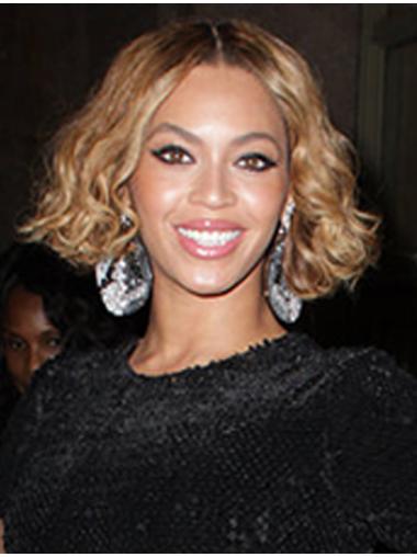 Remy Hår Gorgeous Blond 10" Halv Lengde Maskinknyttet Beyonce Parykk