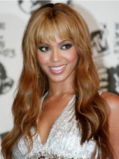 Brasiliansk Remy Hår Passende Auburn 20" Lang Full Lace Beyonce Parykk