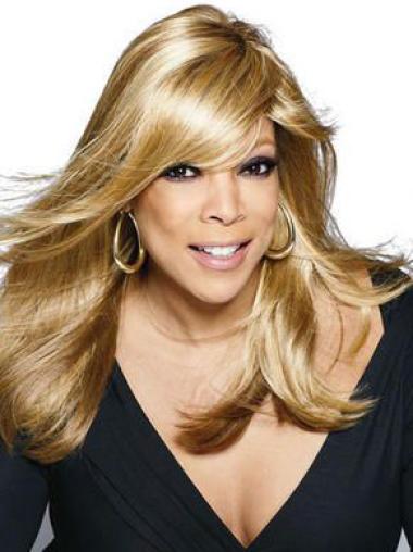 Blond Lang Med Smell 18" Lace Front Gorgeous Wendy Williams Parykk